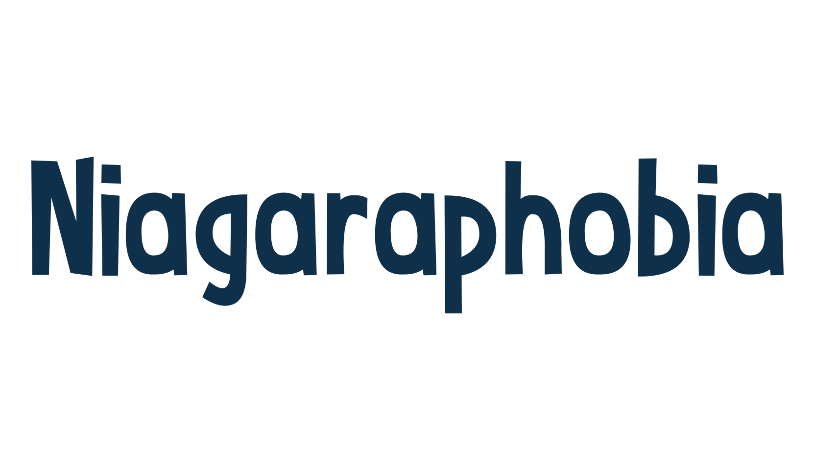 Niagaraphobia, fancy cartoon decorative font preview
