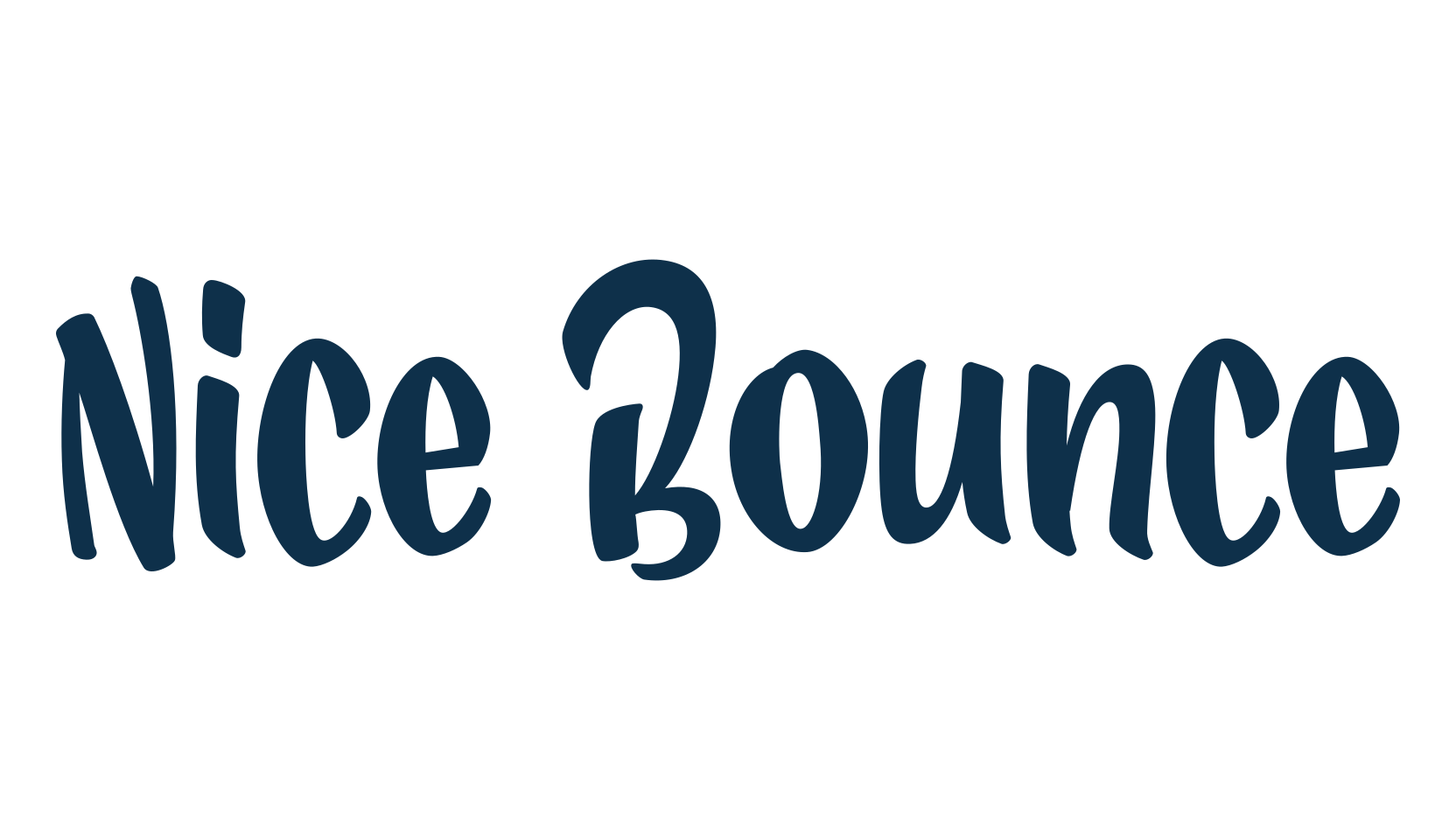 Nice Bounce, fancy various decorative script calligraphy font preview