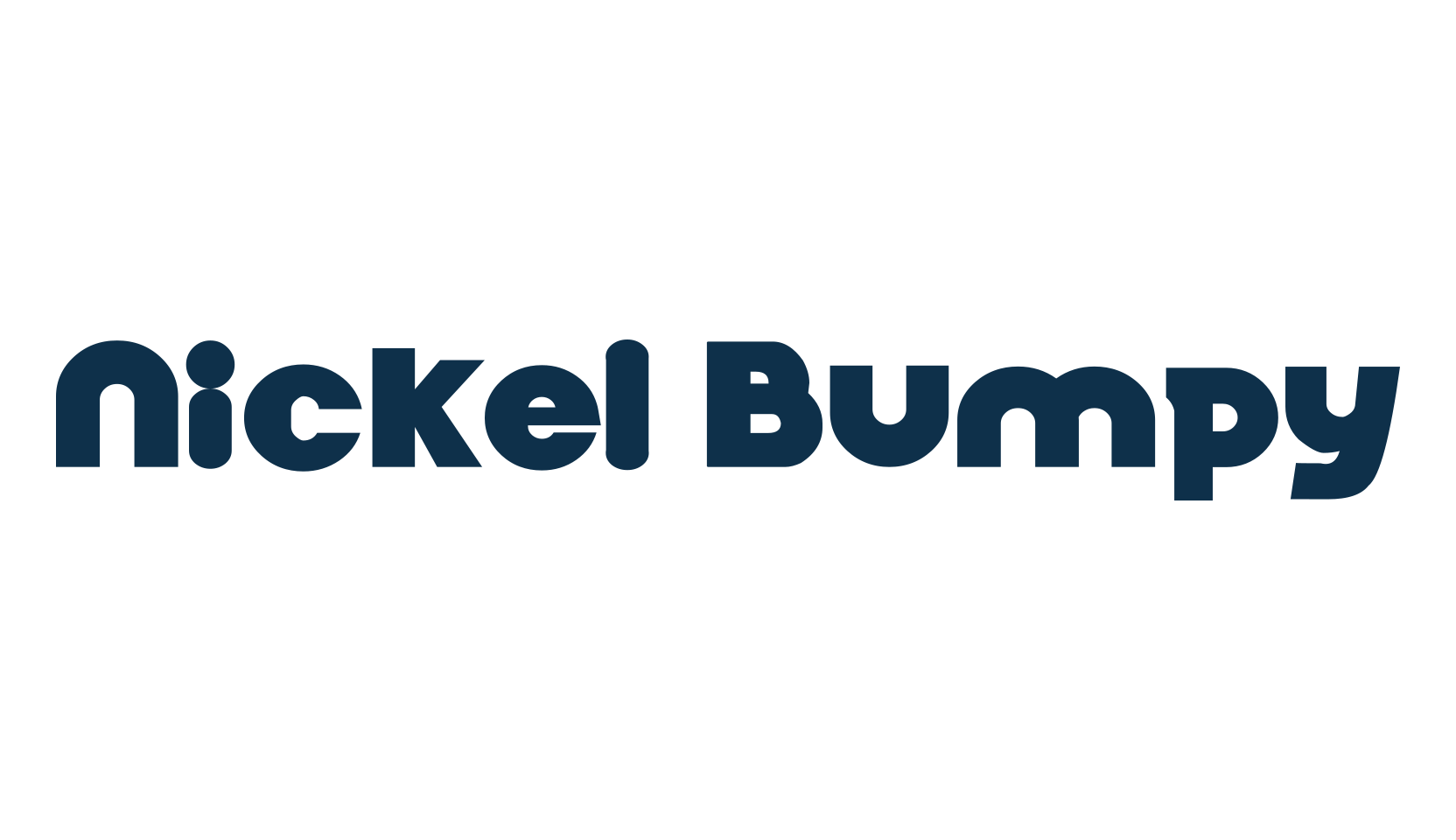 Nickel Bumpy, groovy font preview