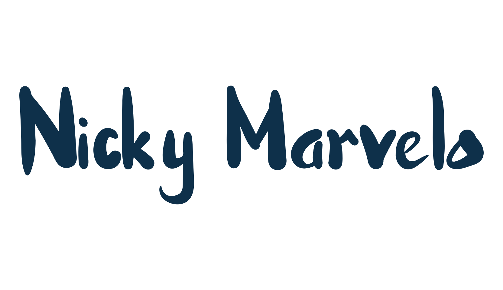 Nicky Marvelo, brush font preview