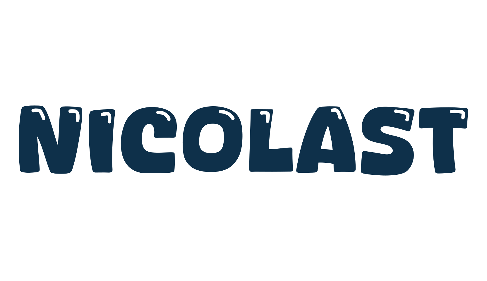 Nicolast, fancy cartoon decorative font preview