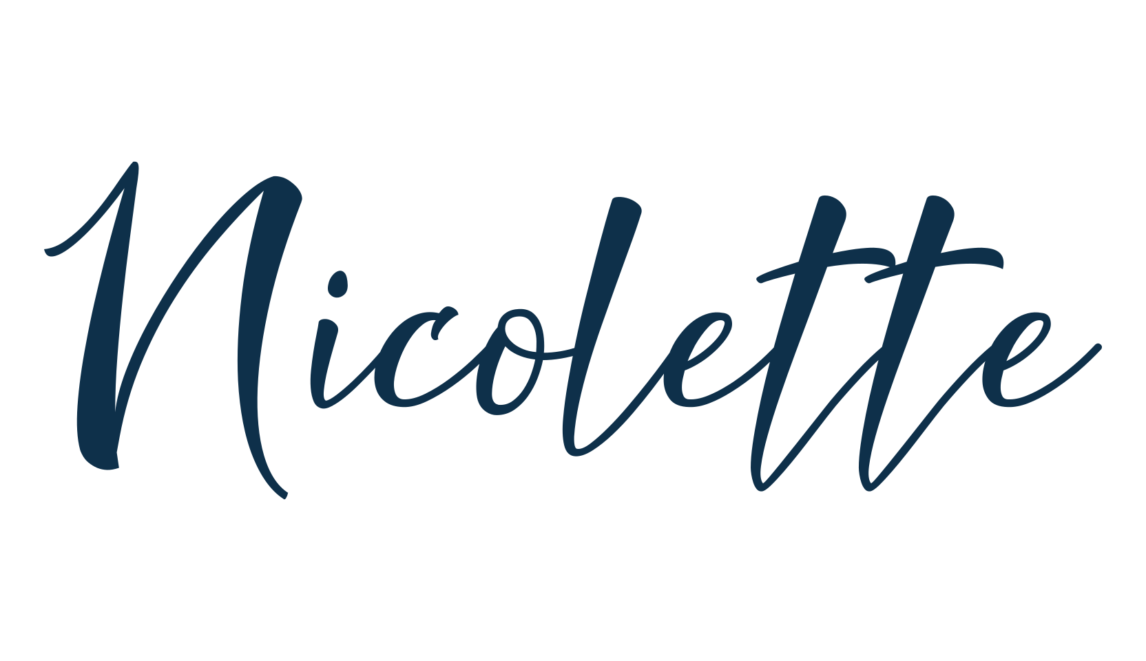 Nicolette, script brush fancy decorative calligraphy font preview