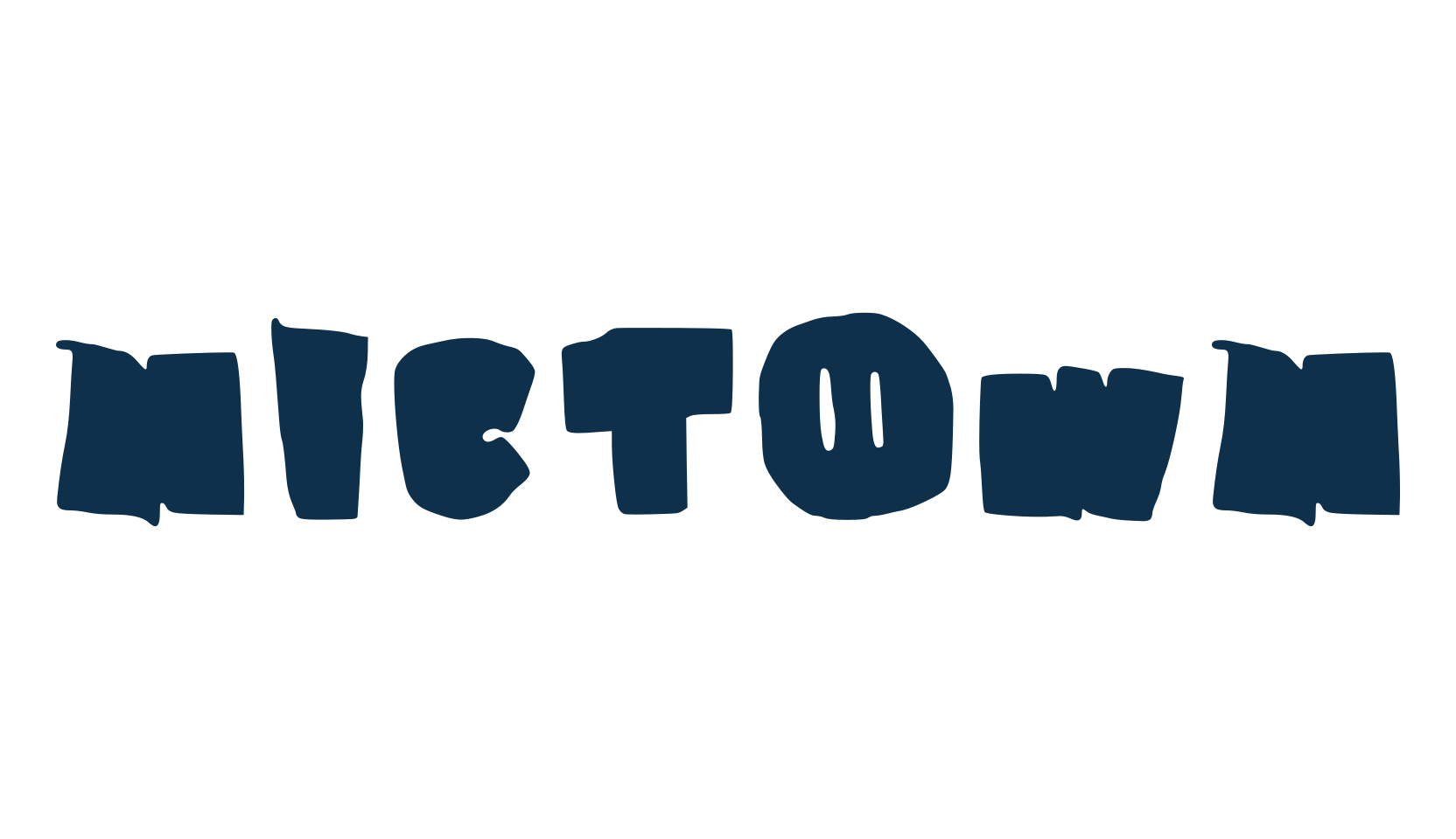 Nictown, fancy cartoon decorative font preview