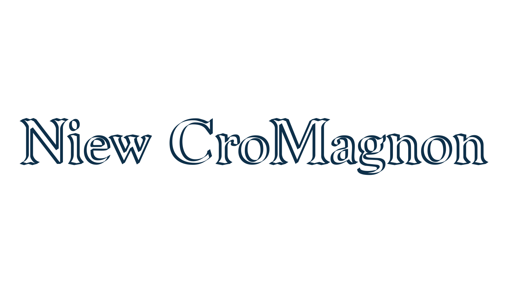 Niew CroMagnon, various font preview