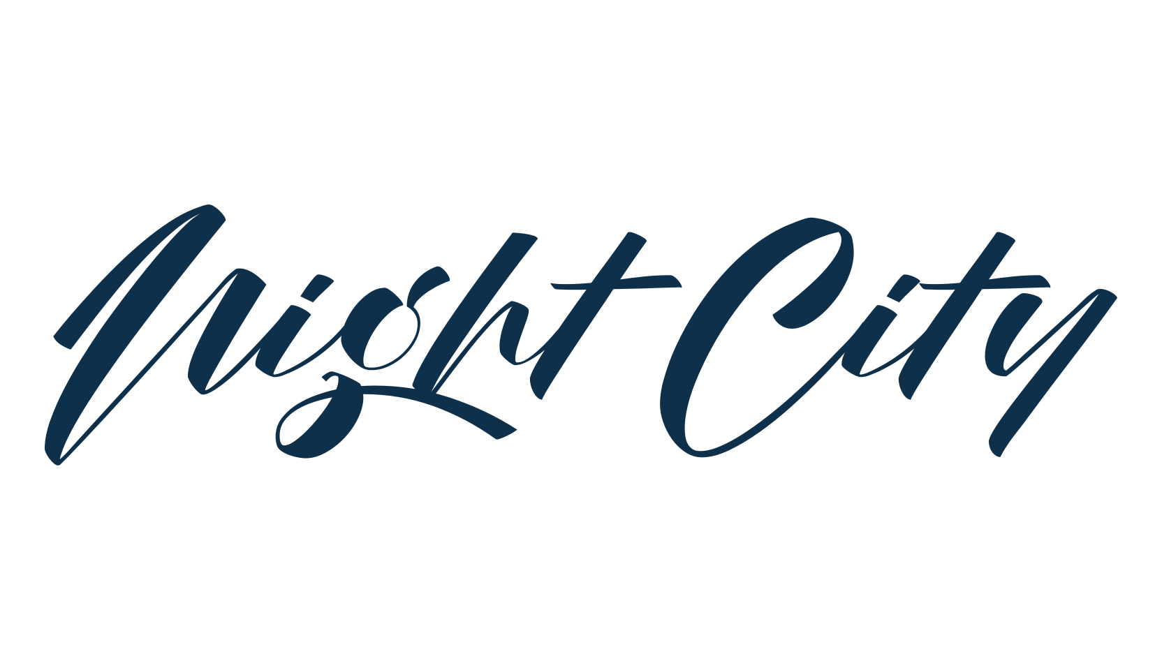 Night City, script calligraphy fancy decorative font preview