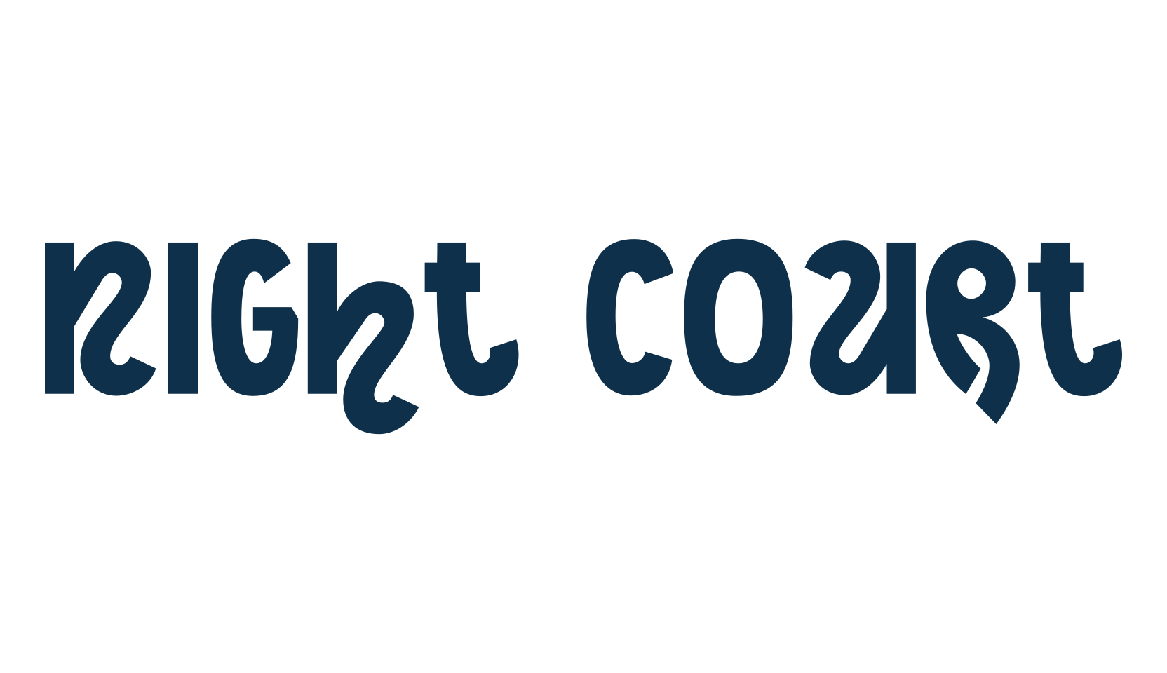 Night Court, fancy various decorative font preview
