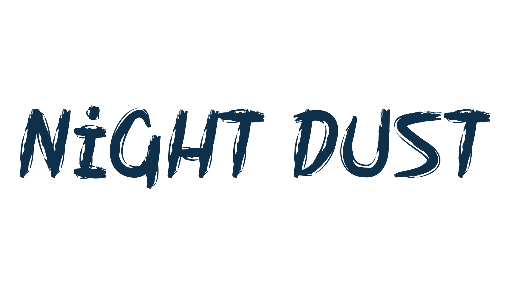 Night Dust, fancy decorative font preview