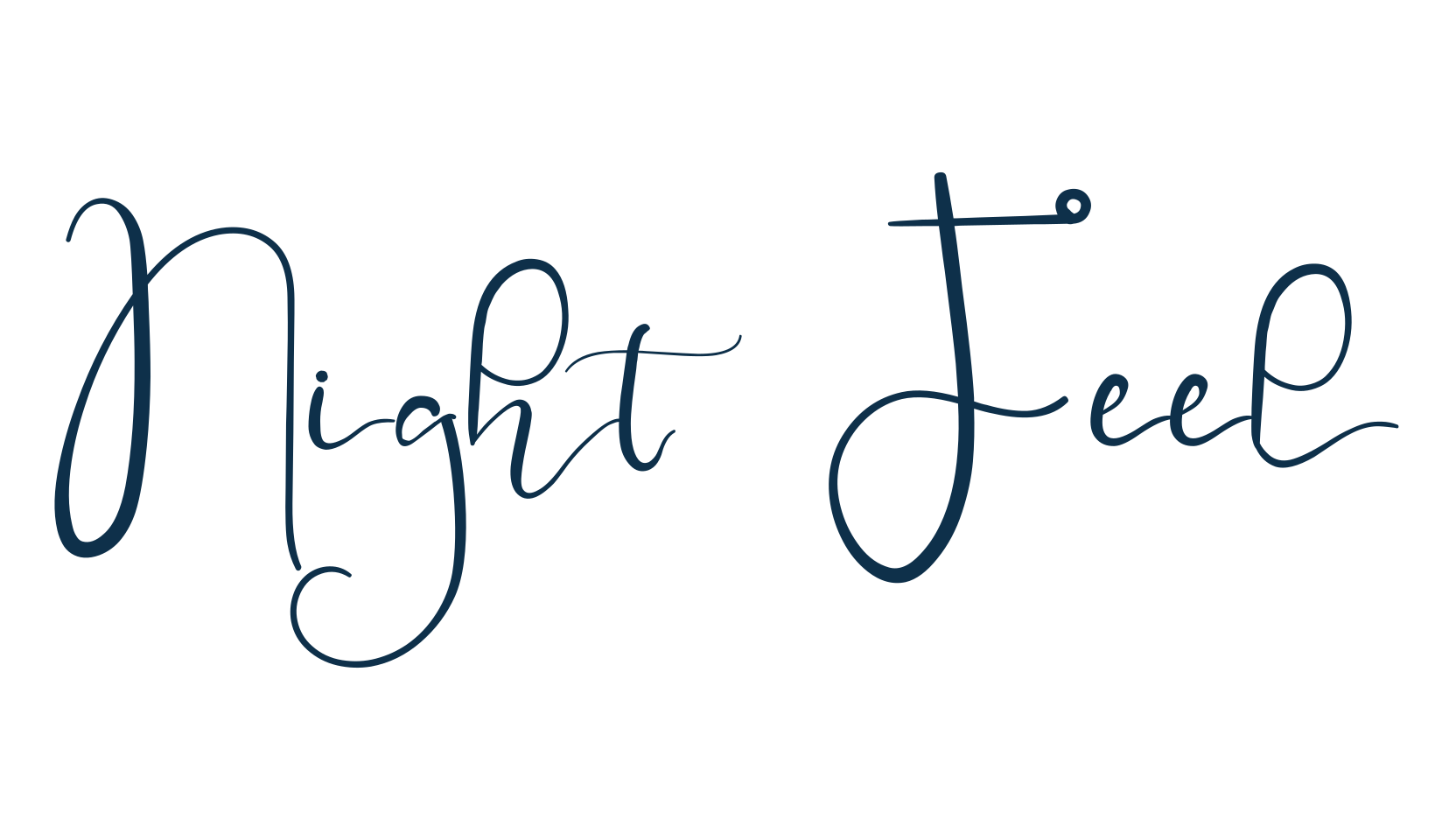 Night Feel, fancy decorative font preview