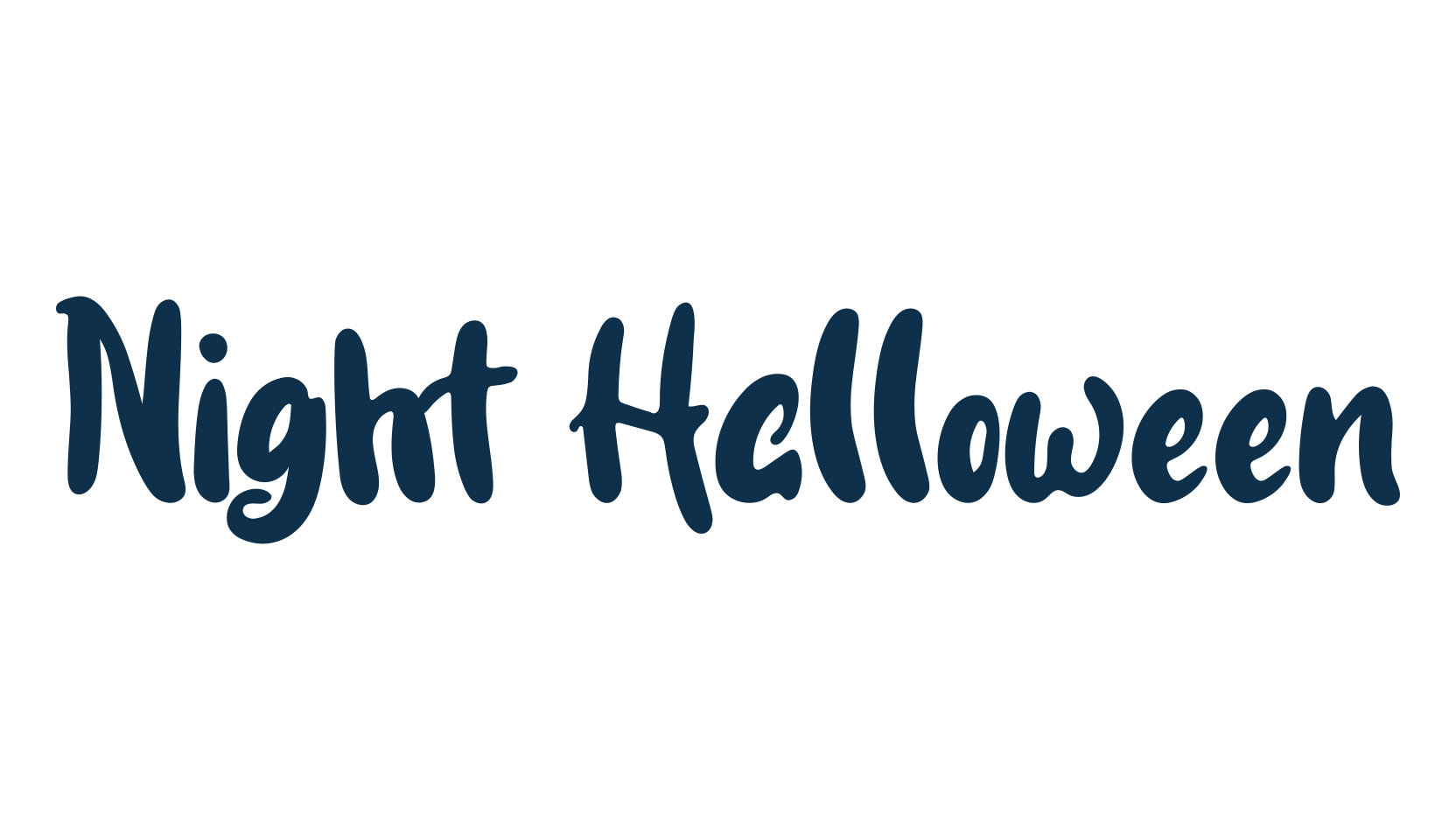 Night Halloween, fancy decorative font preview