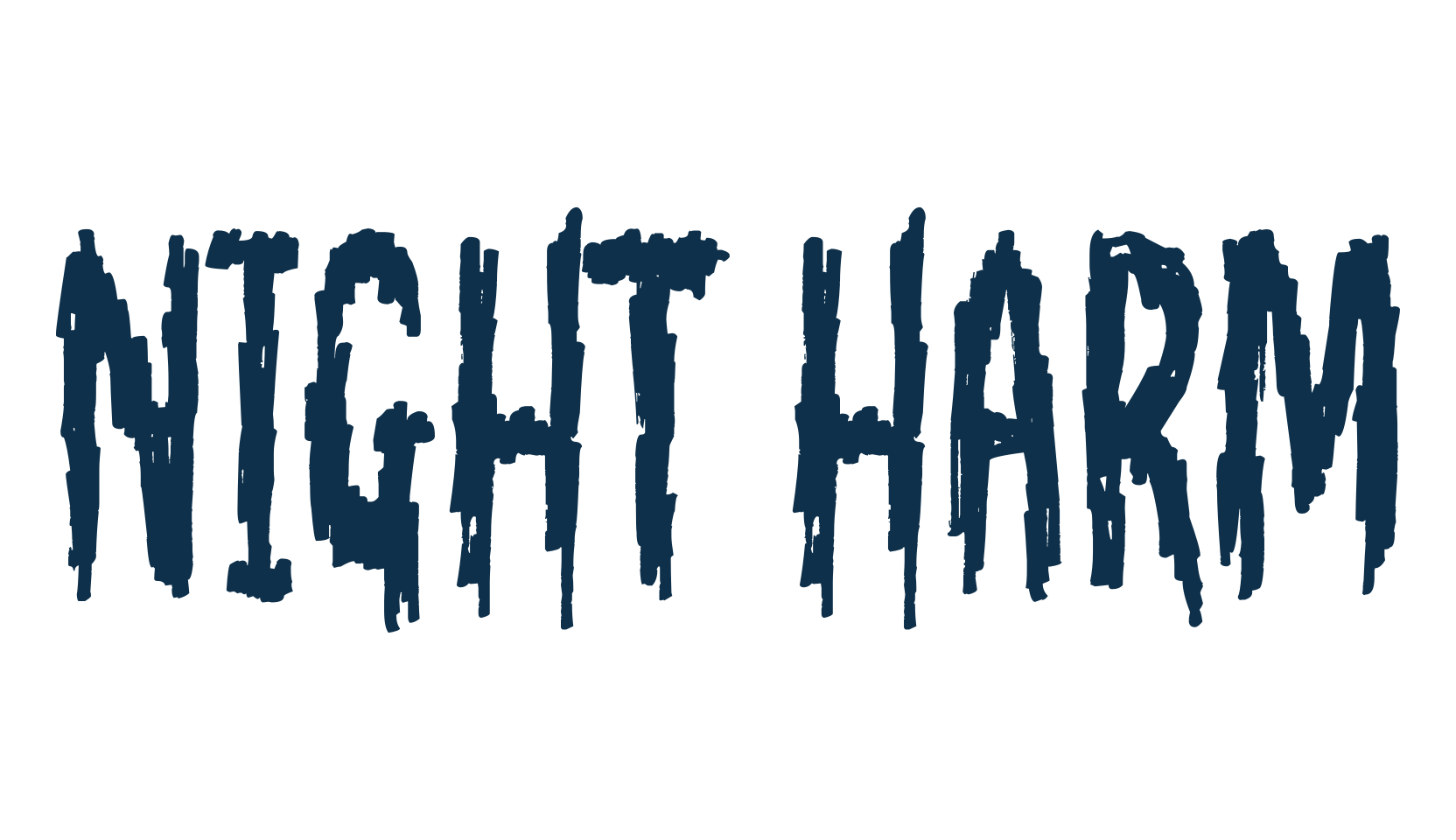 Night Harm, holiday halloween fancy decorative horror font preview