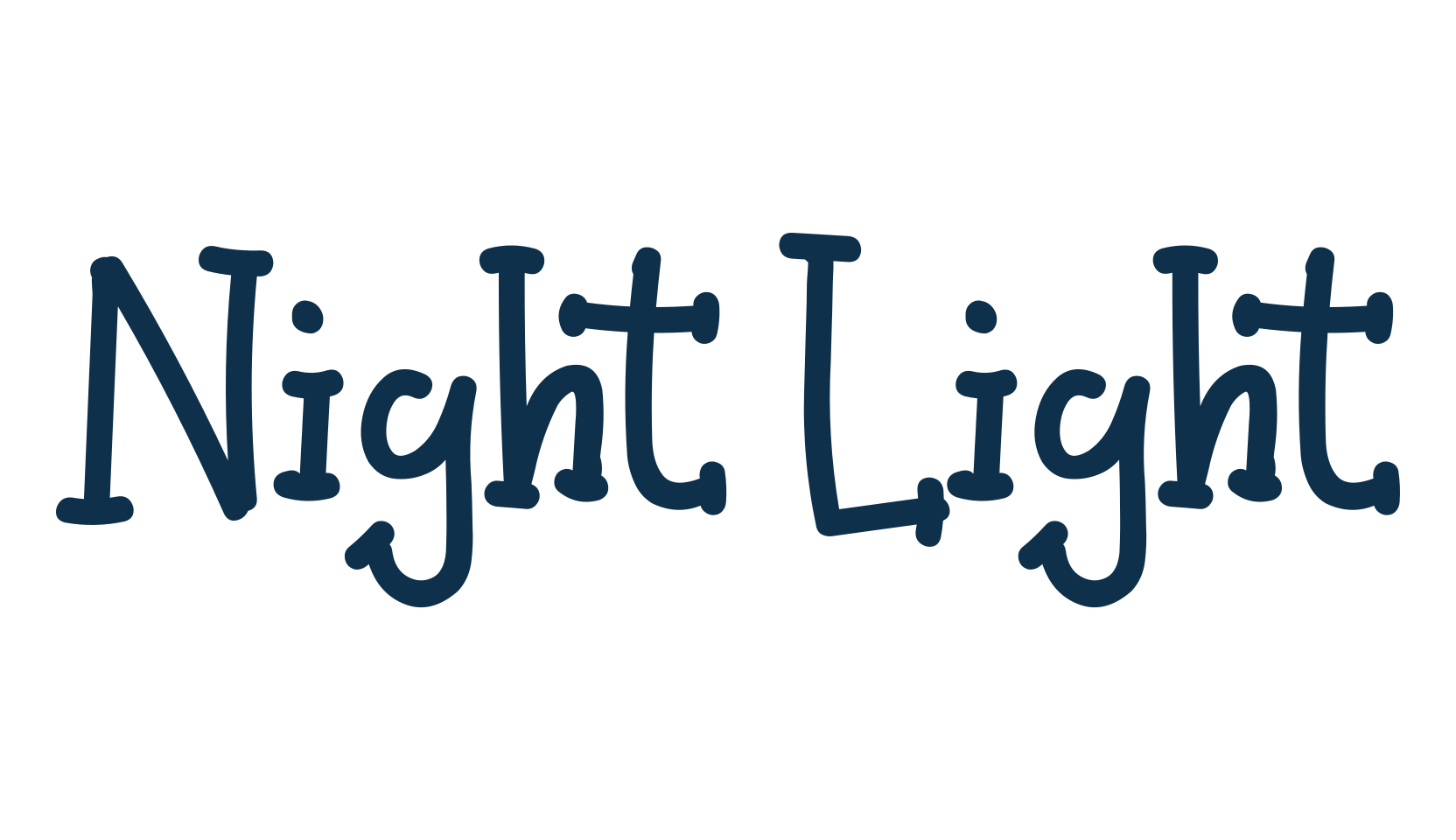 Night Light (night-light-3), fancy cartoon decorative font preview