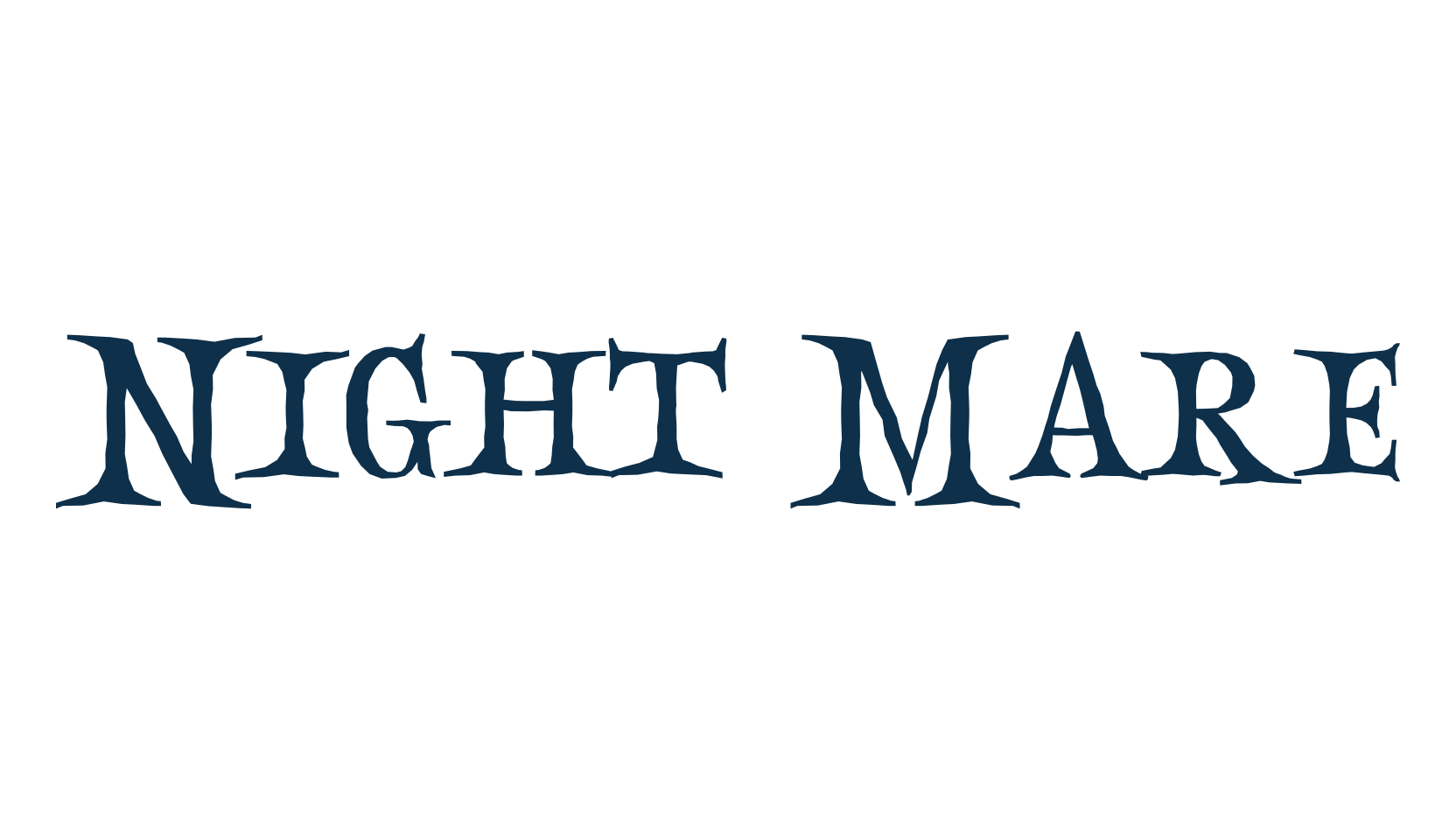 Night Mare (night-mare), fancy decorative font preview