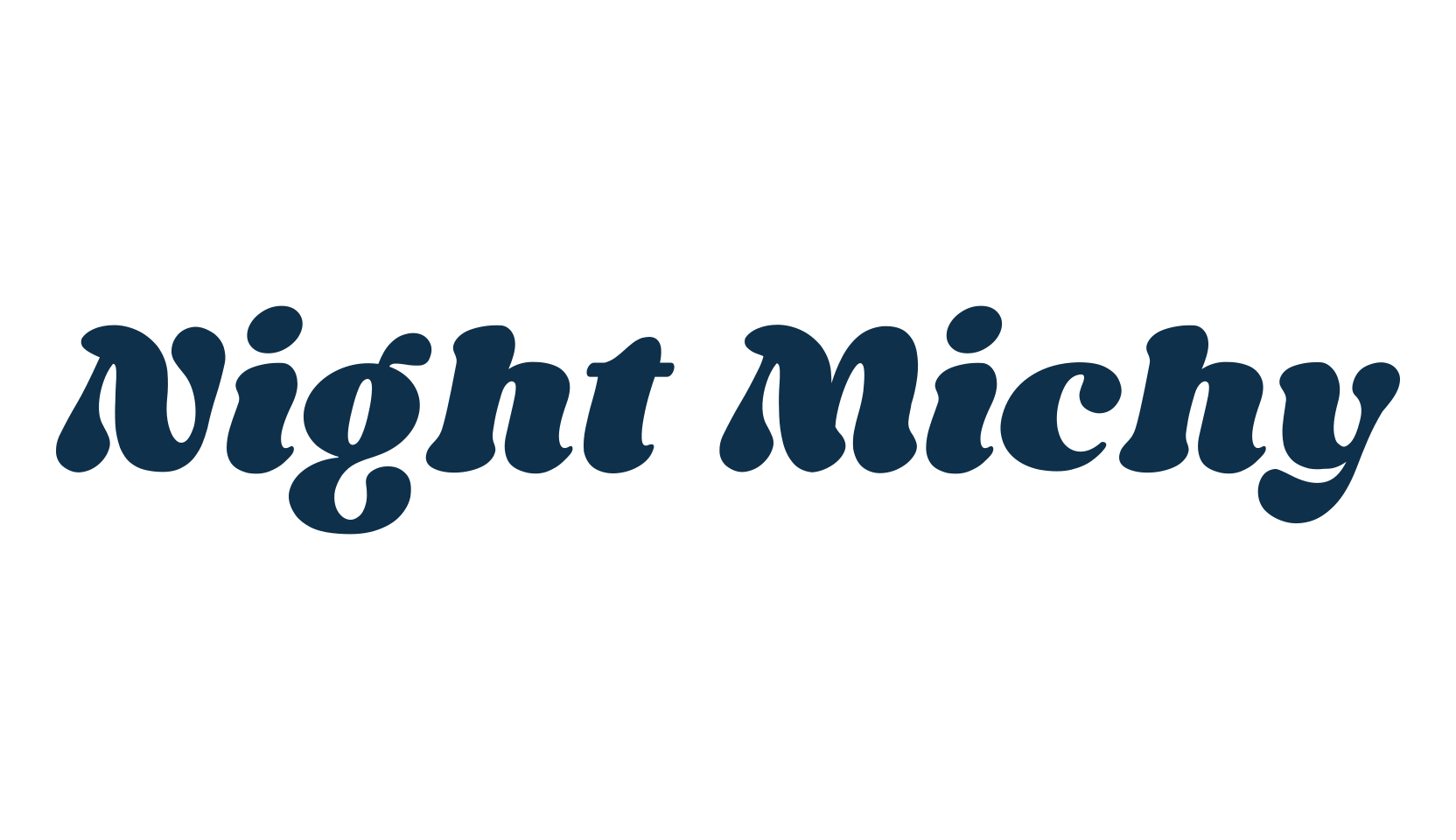 Night Michy, retro font preview