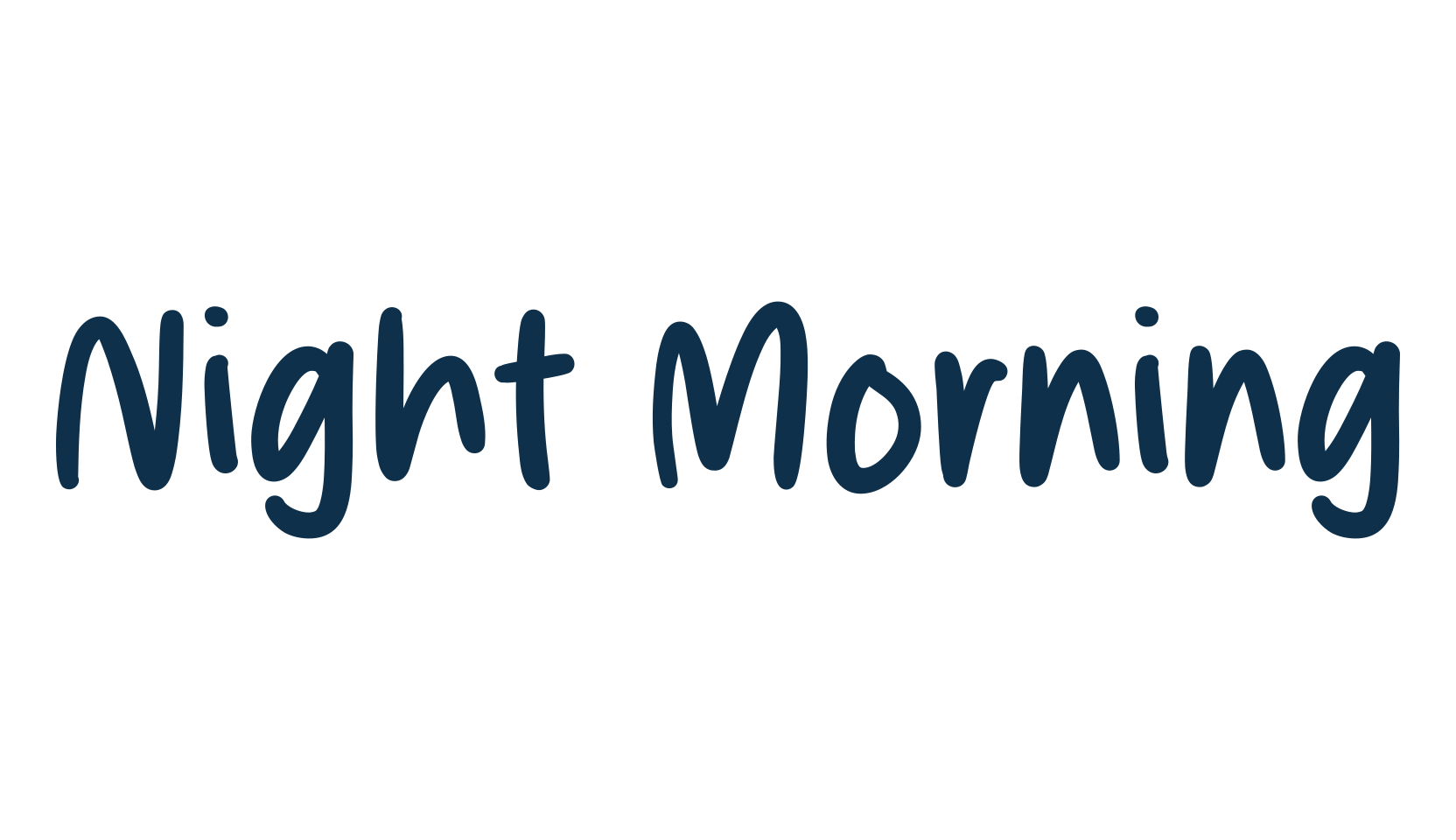 Night Morning, script handwritten fancy decorative calligraphy font preview