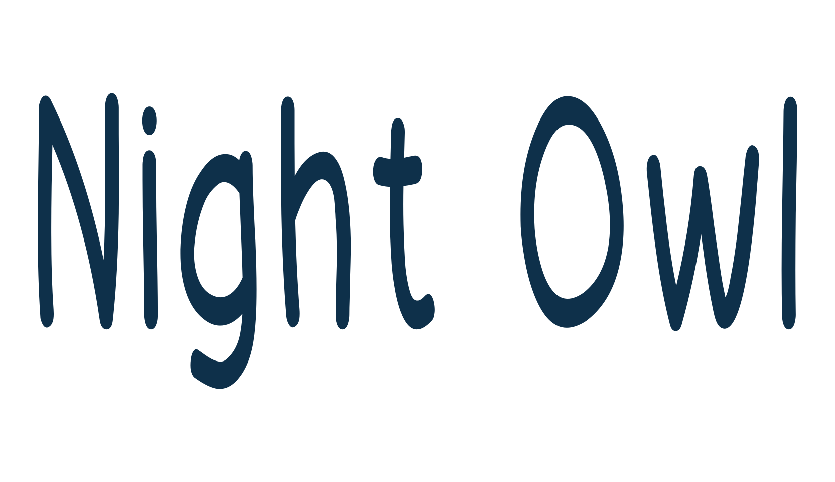 Night Owl, script handwritten fancy decorative calligraphy font preview