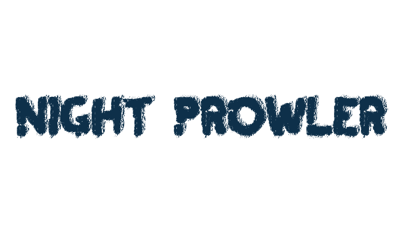 Night Prowler, fancy destroy decorative font preview