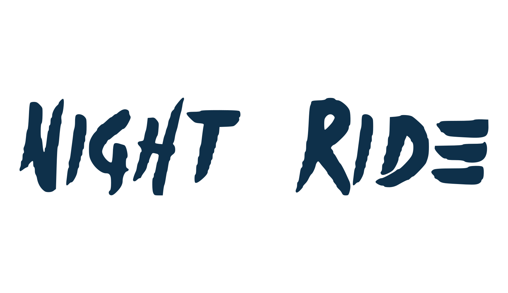 Night Ride, script brush fancy decorative calligraphy font preview