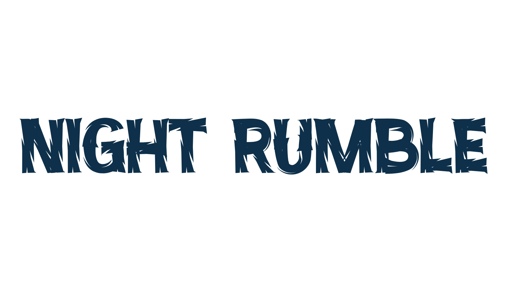 Night Rumble (night-rumble), display market font preview