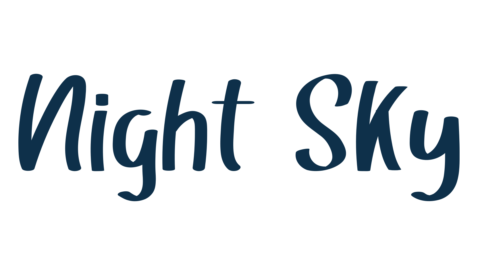 Night Sky (night-sky-2), script handwritten fancy decorative calligraphy font preview