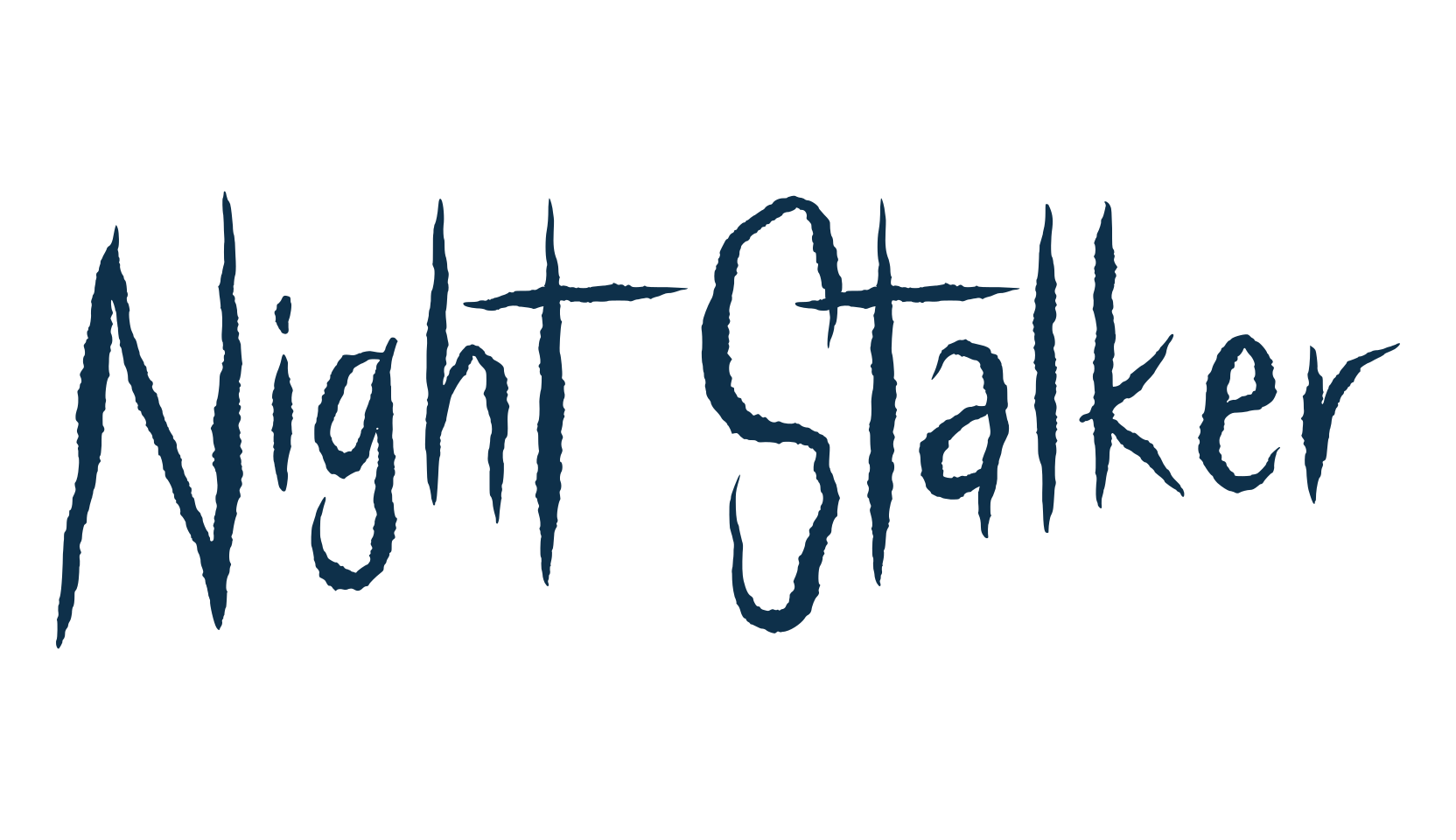 Night Stalker, halloween font preview
