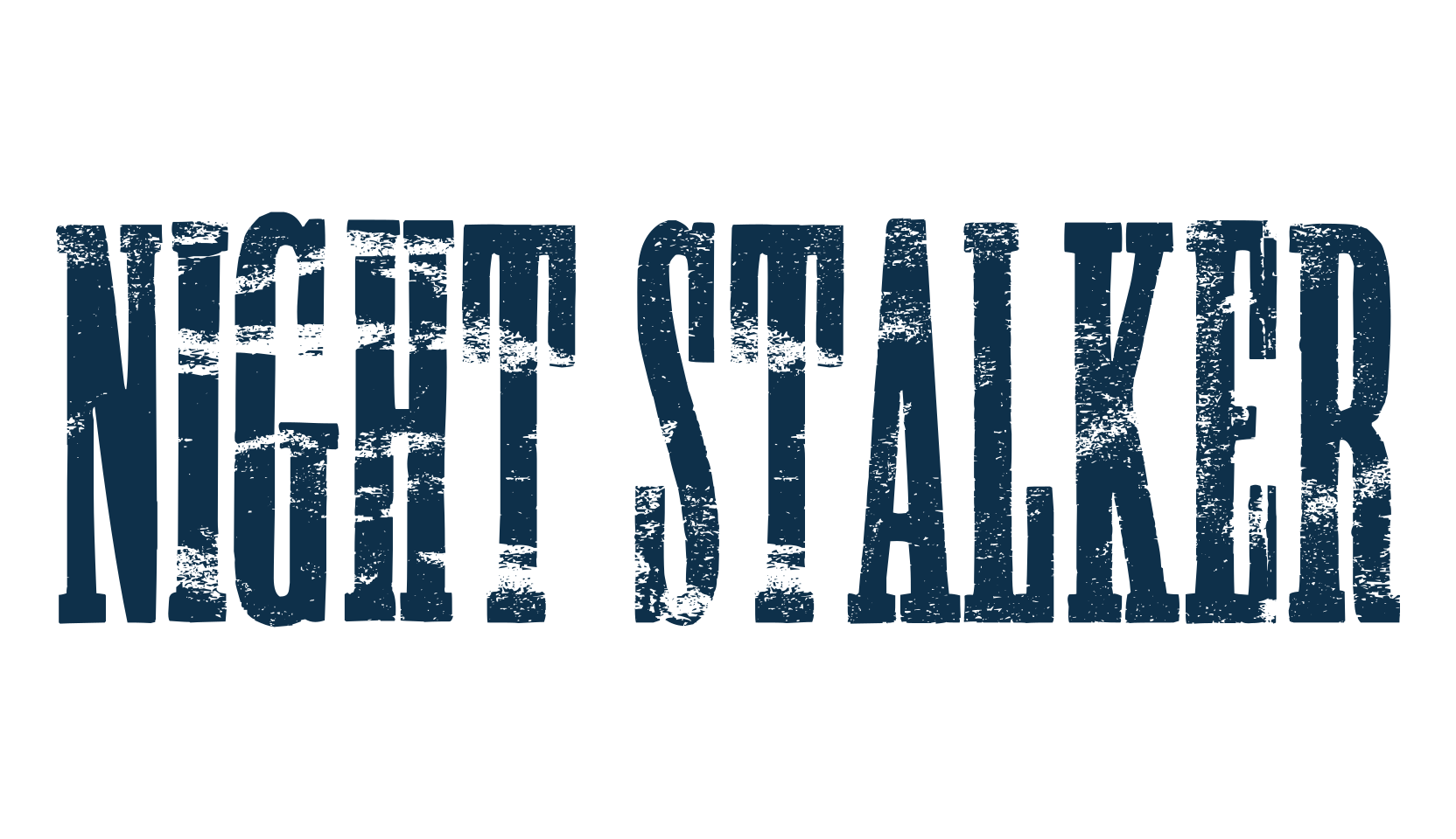 Night Stalker (night-stalker), eroded font preview