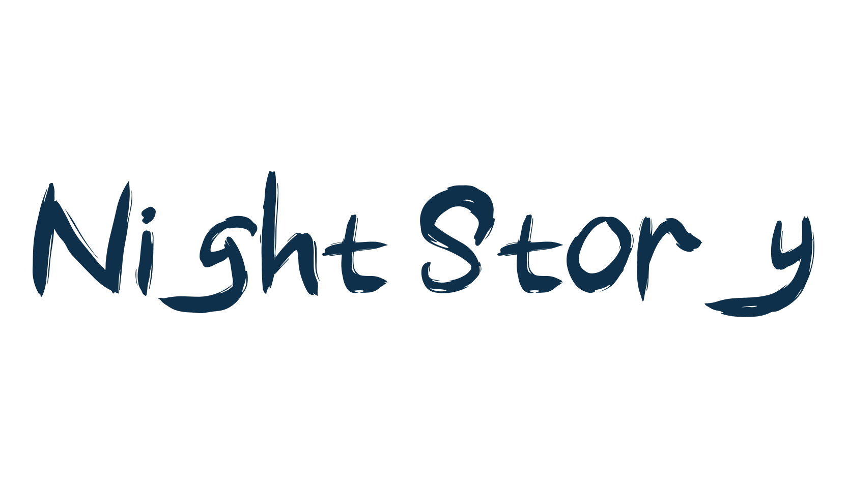 Night Story, halloween font preview