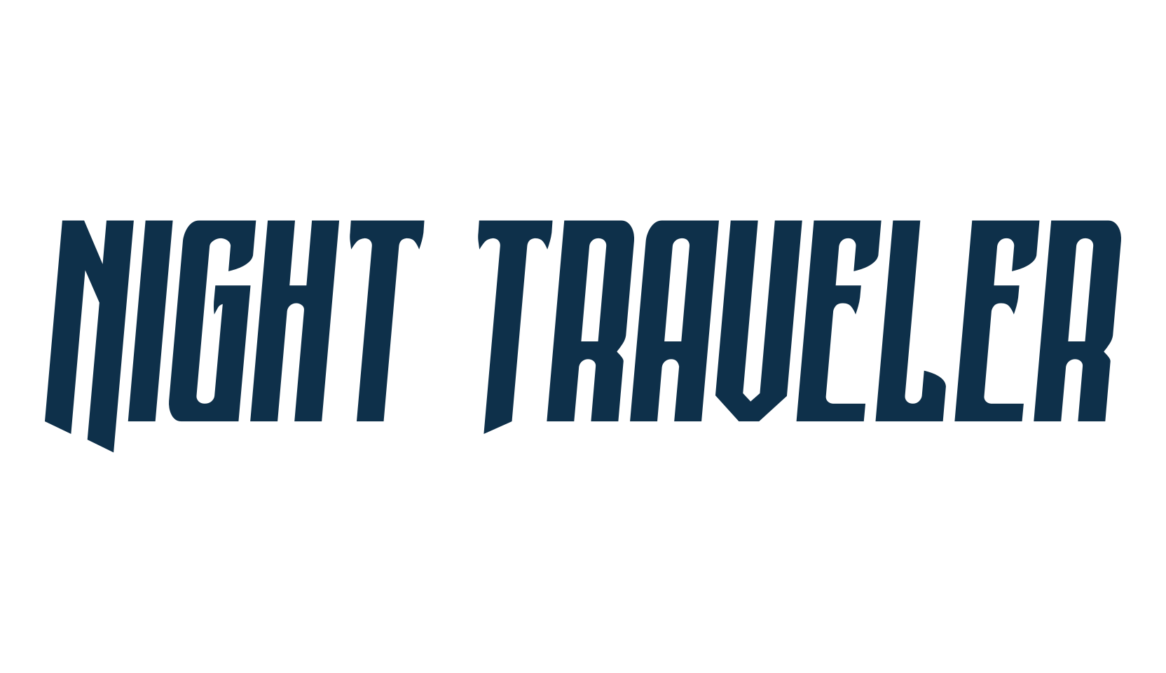Night Traveler, fancy various decorative font preview