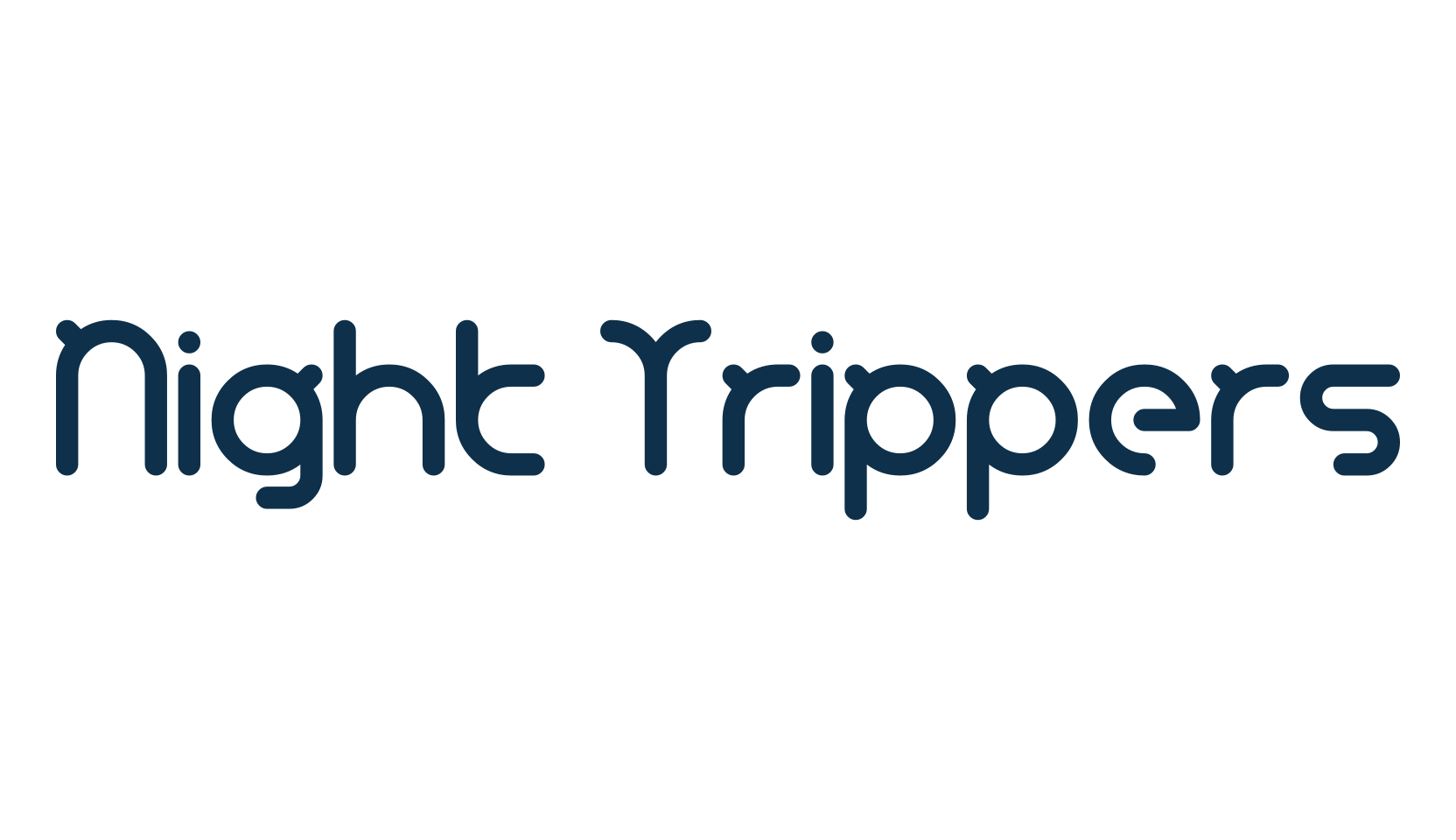 Night Trippers, techno sci-fi font preview