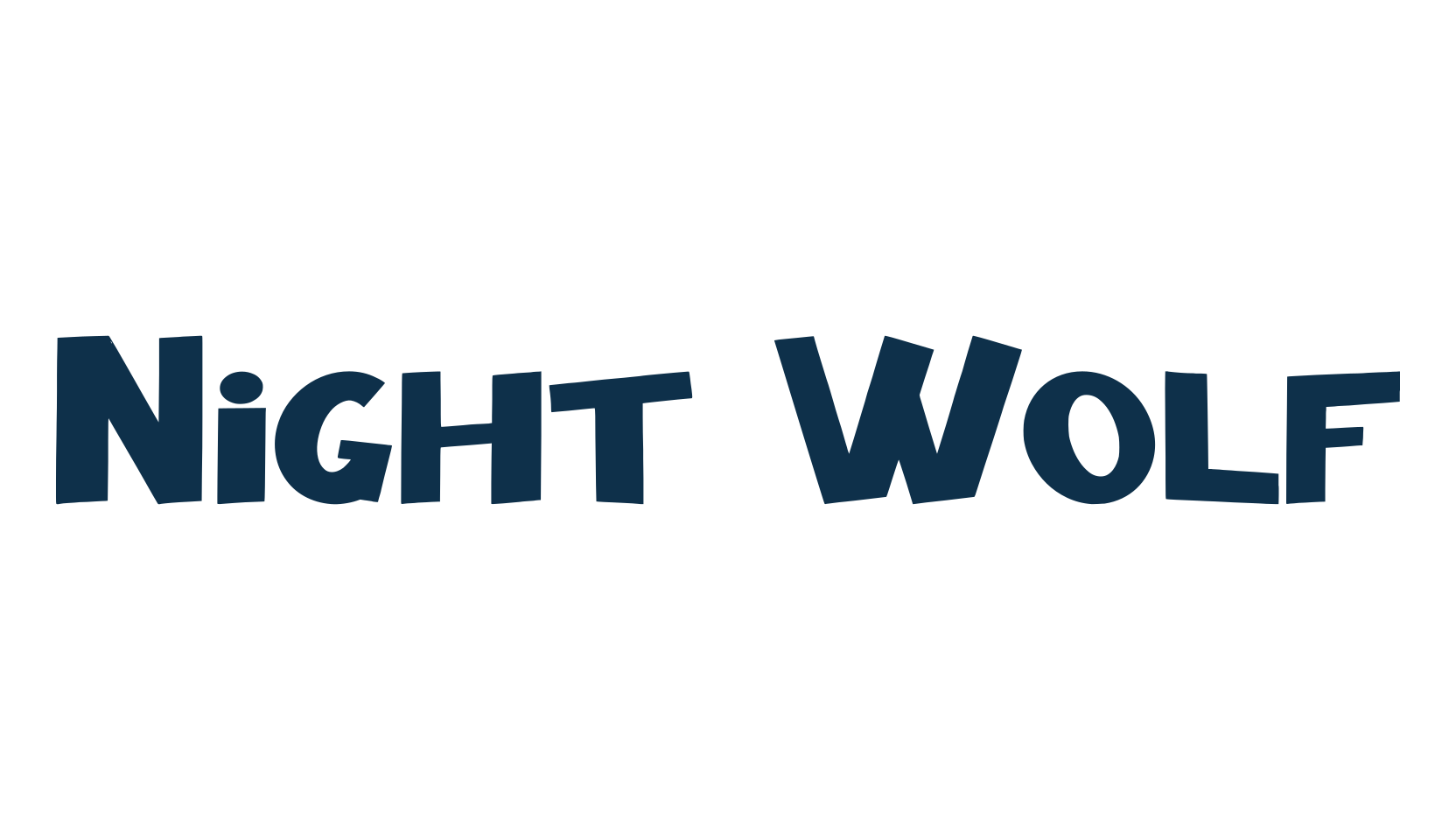 Night Wolf, cartoon font preview