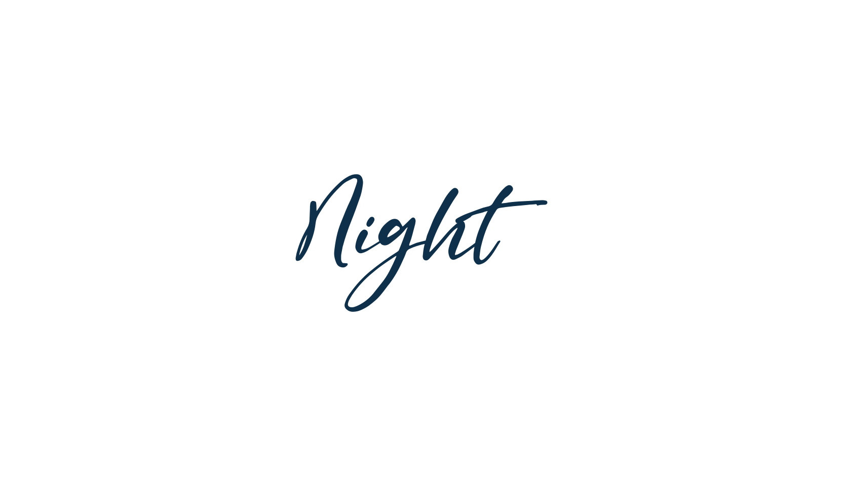 Night, serif font preview