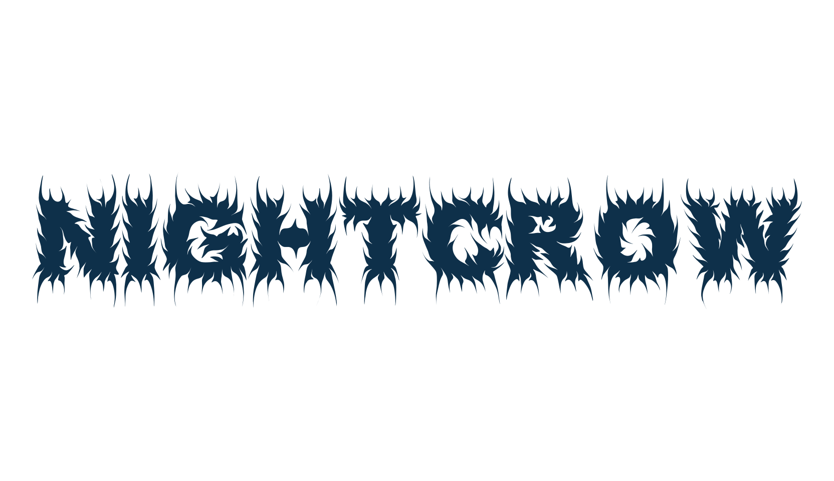 Nightcrow, gothic modern font preview