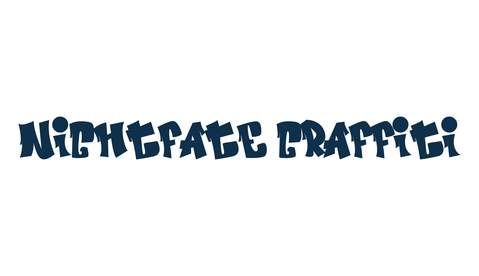 Nightfate Graffiti, graffiti font preview