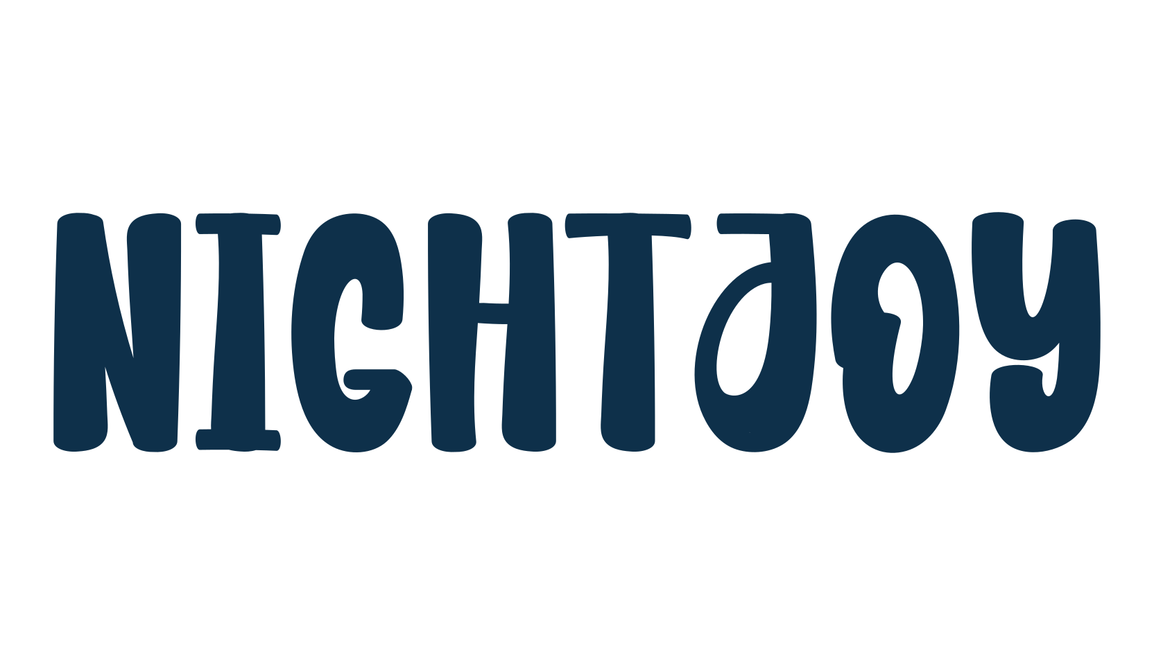 Nightjoy, fancy cartoon decorative font preview