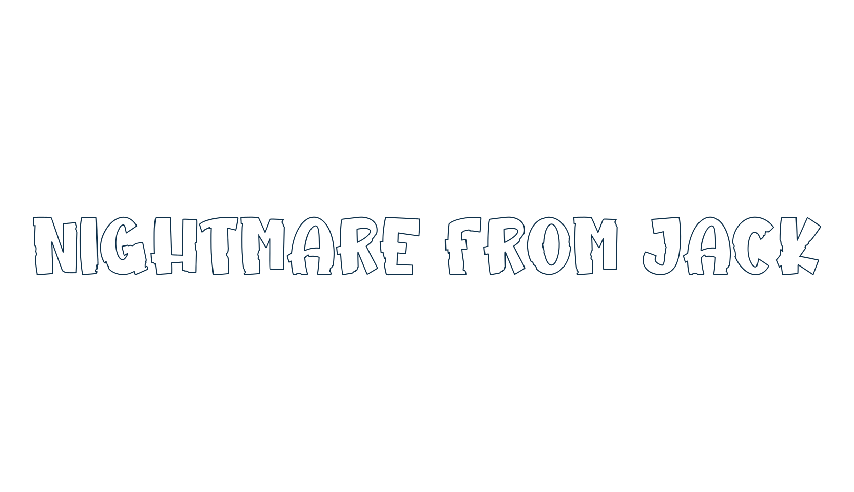 Nightmare From Jack, display market font preview
