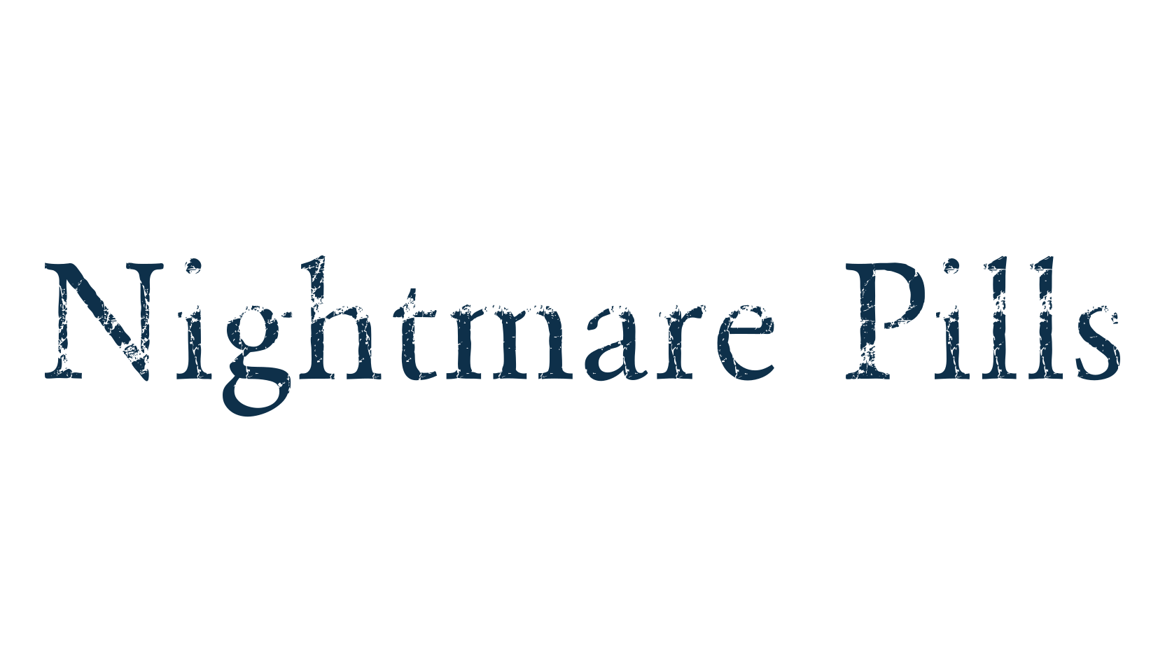 Nightmare Pills, fancy eroded decorative font preview