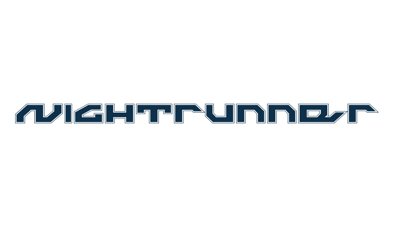 Nightrunner, sci-fi font preview