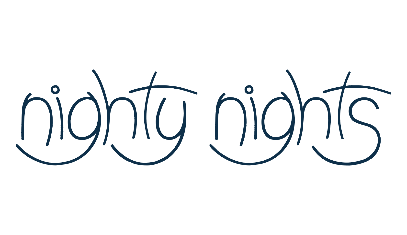Nighty Nights, fancy various decorative script calligraphy font preview
