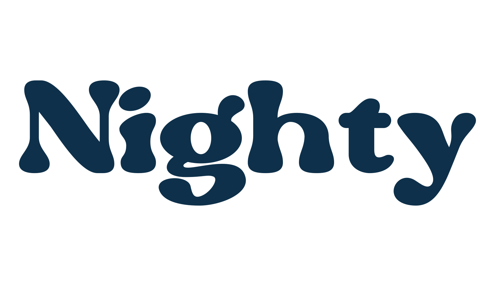Nighty, groovy font preview
