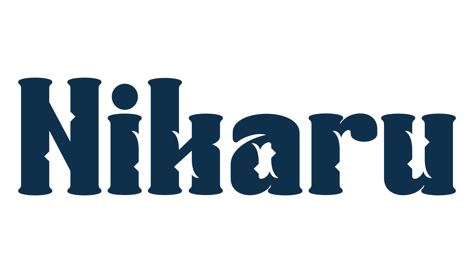 Nikaru, fancy various decorative font preview