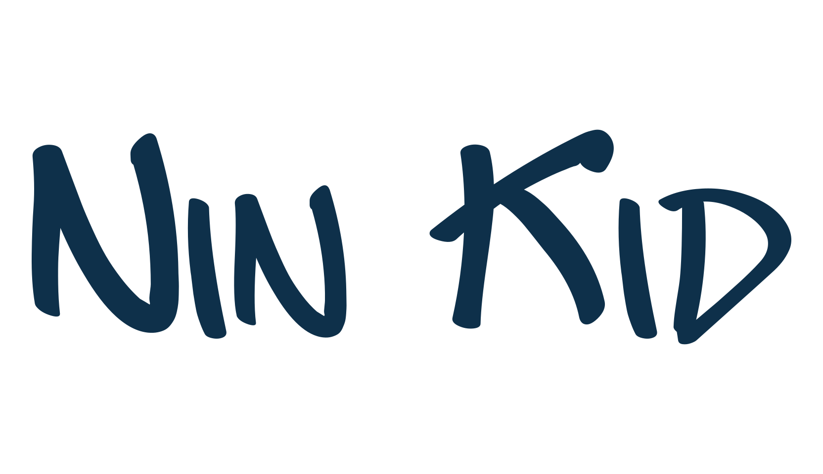 Nin Kid, script graffiti fancy decorative calligraphy font preview