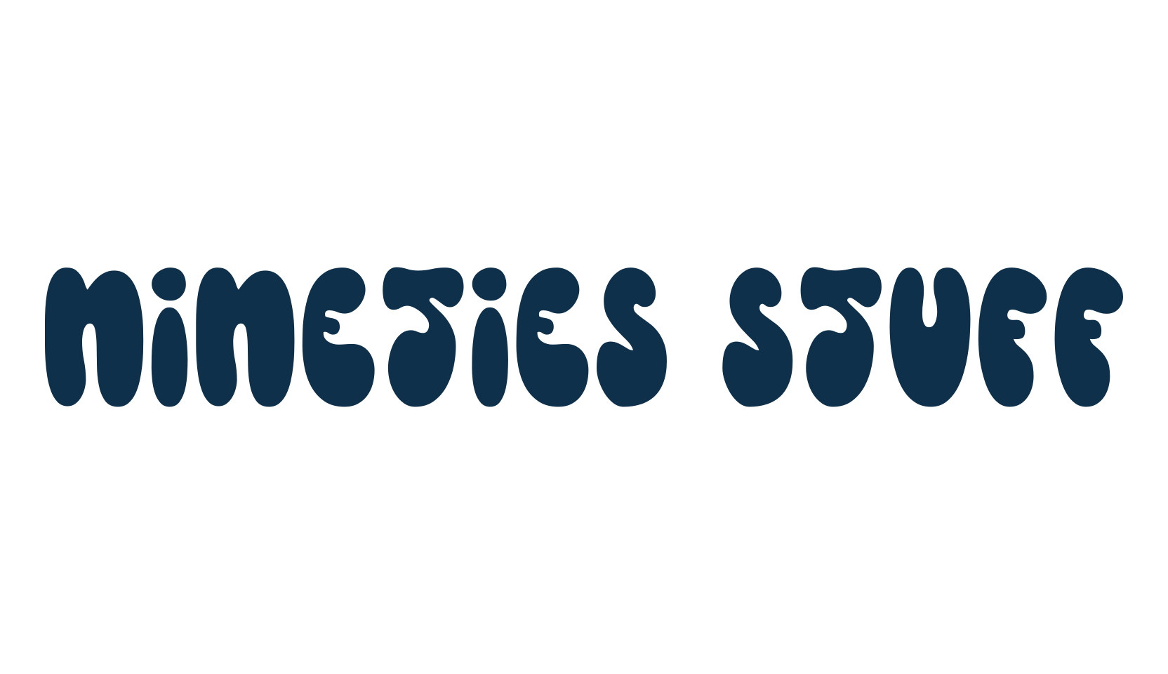 Nineties Stuff, groovy font preview