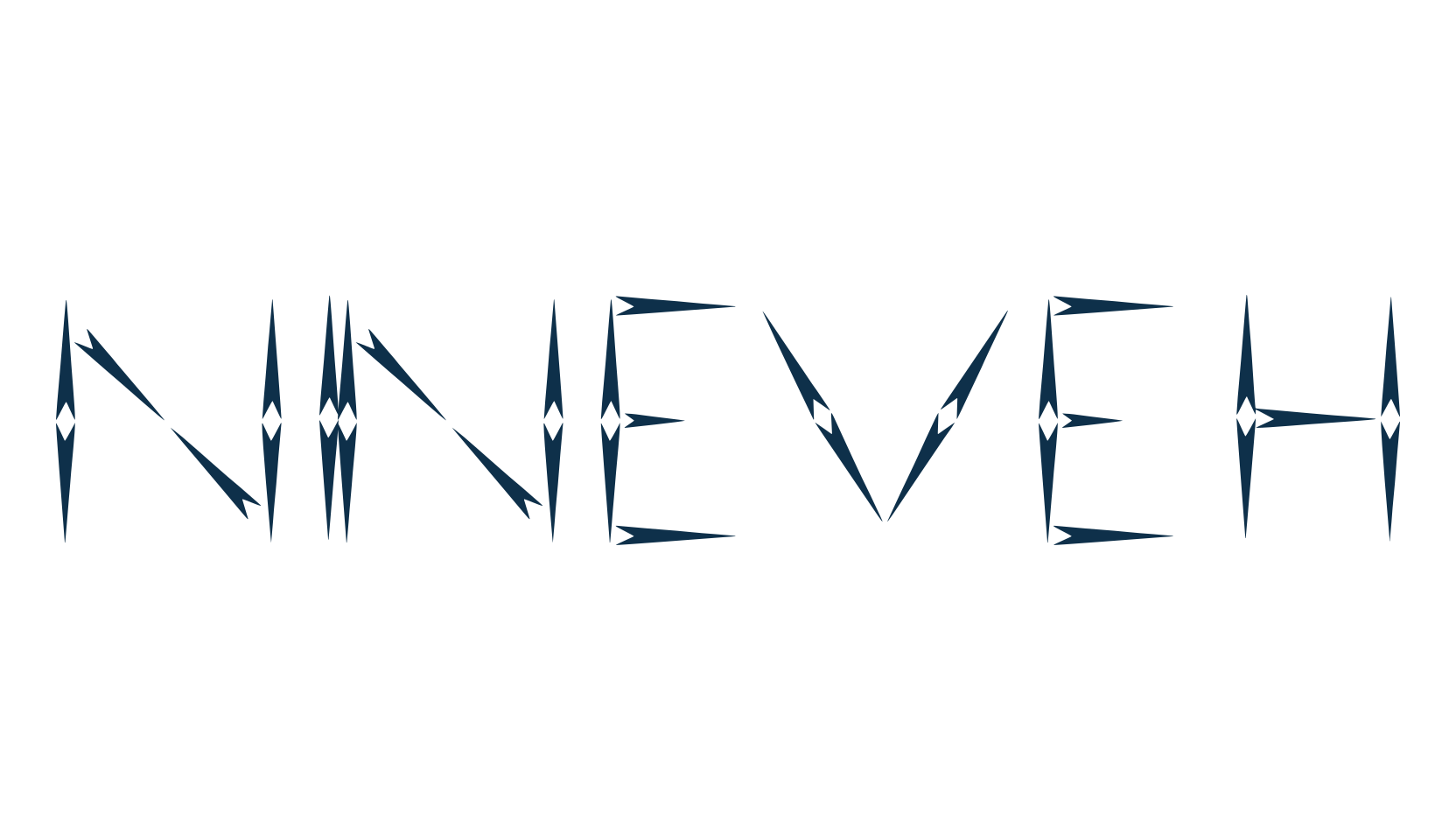 Nineveh, decorative font preview