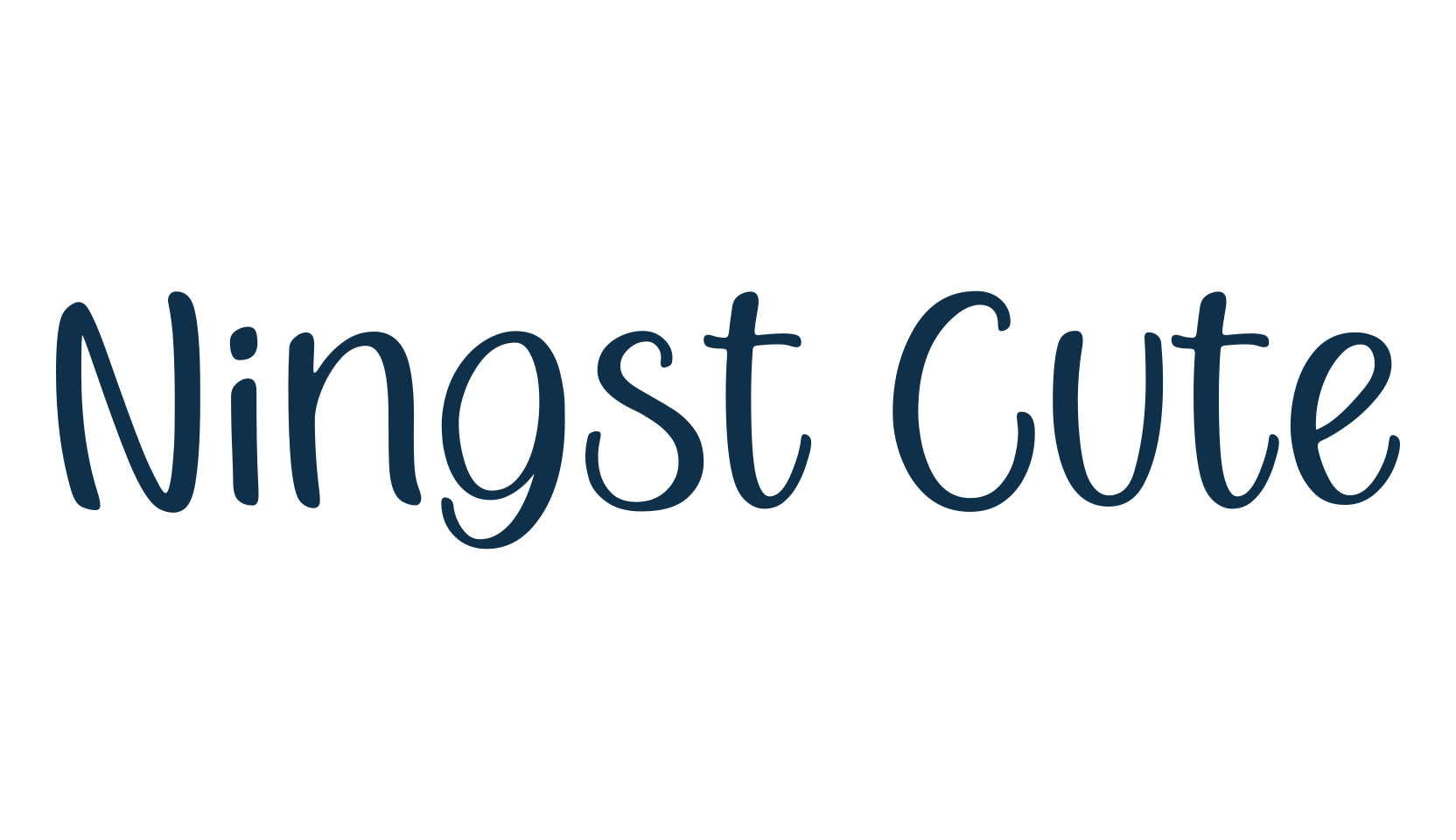 Ningst Cute, various font preview
