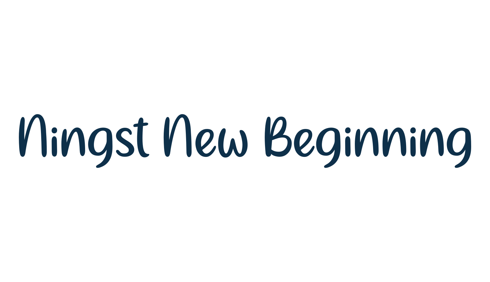 Ningst New Beginning, display market font preview