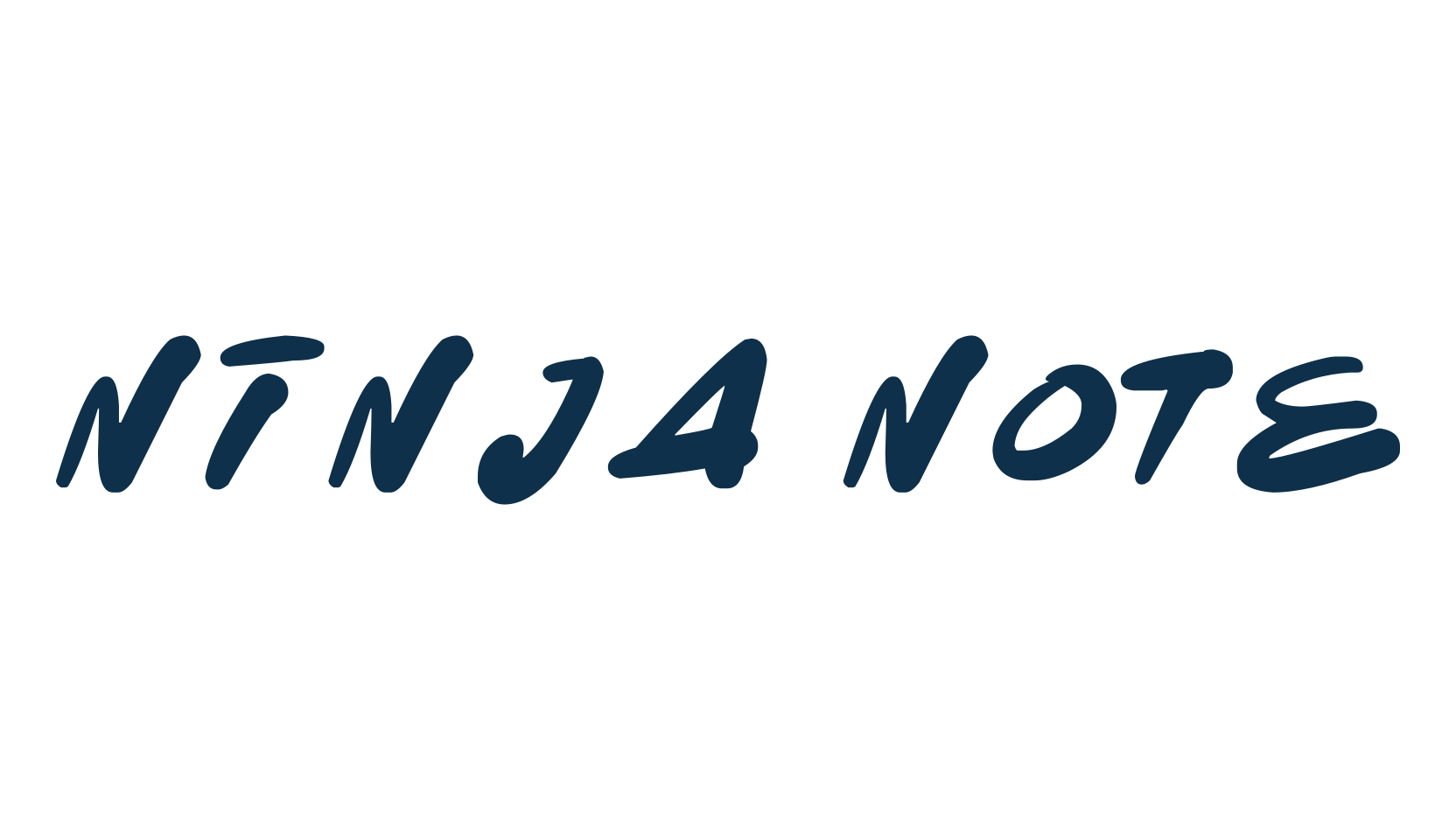 Ninja Note, brush font preview