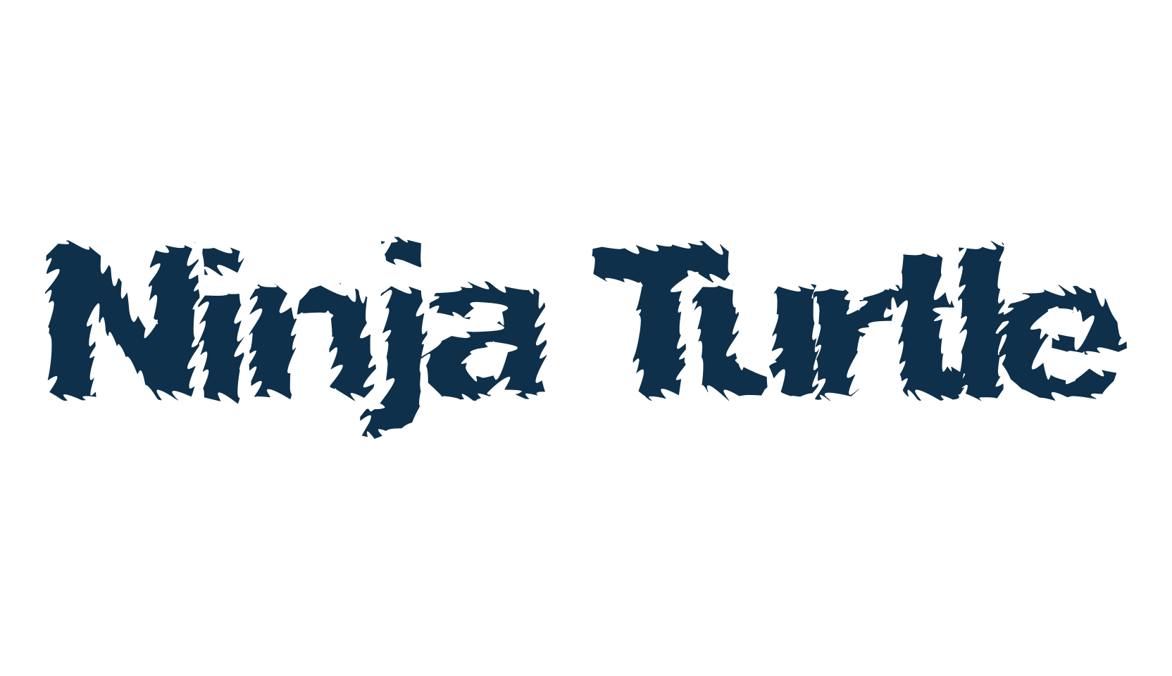 Ninja Turtle, holiday halloween fancy decorative horror font preview