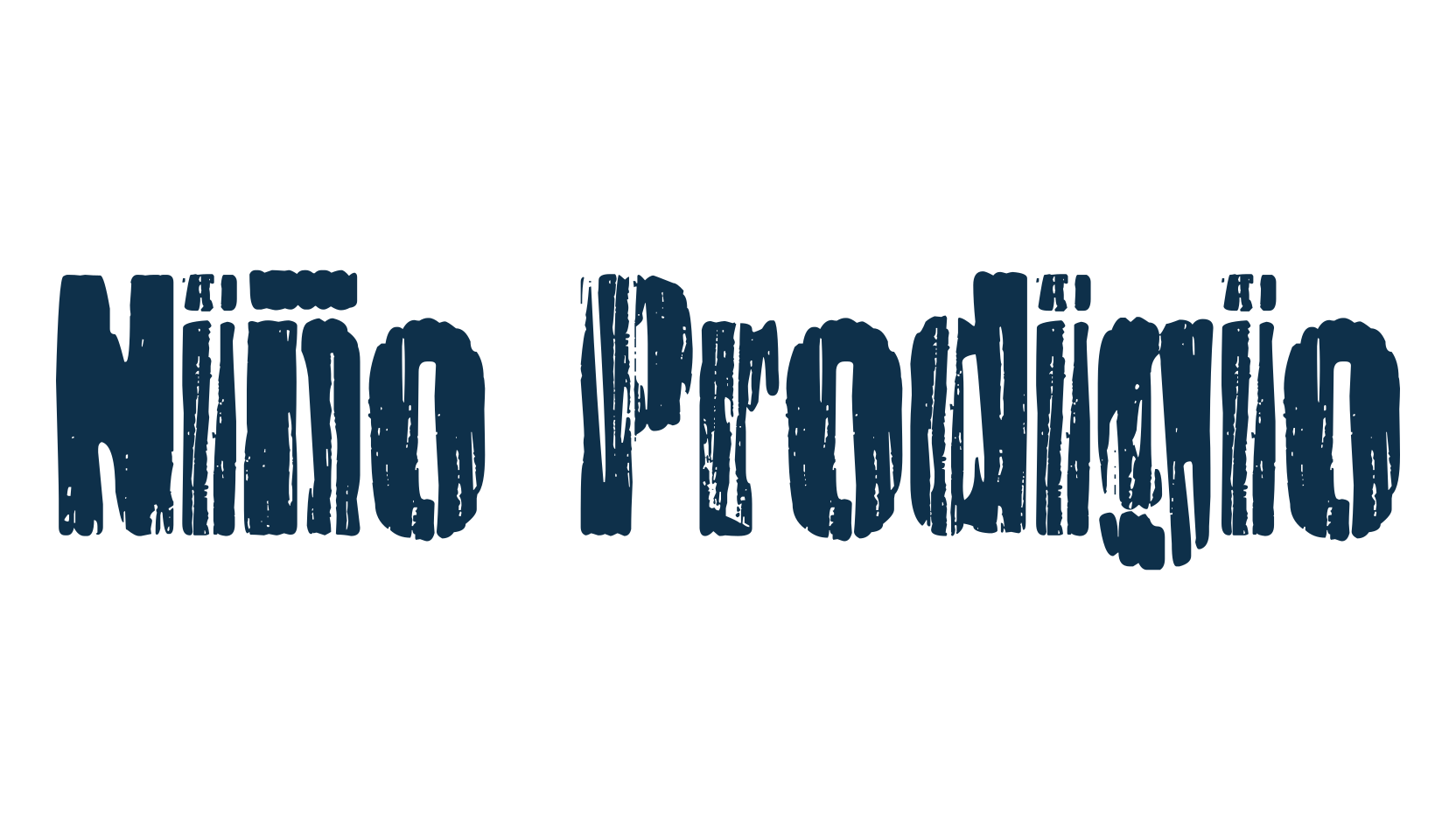 Niño Prodigio, fancy destroy decorative font preview
