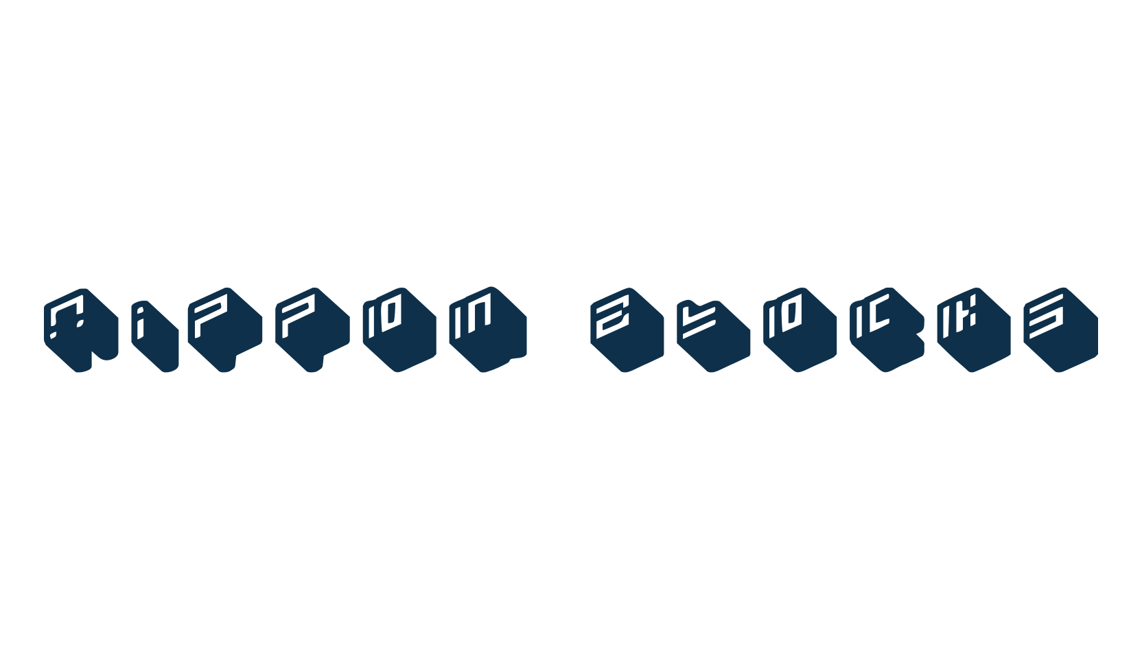 Nippon Blocks, fancy various techno sci-fi font preview