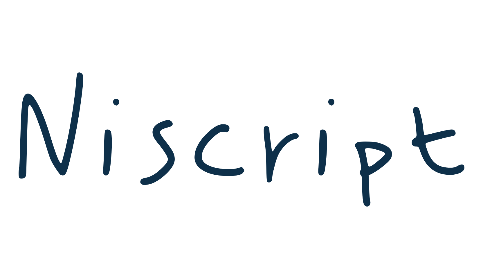 Niscript, handwriting font preview