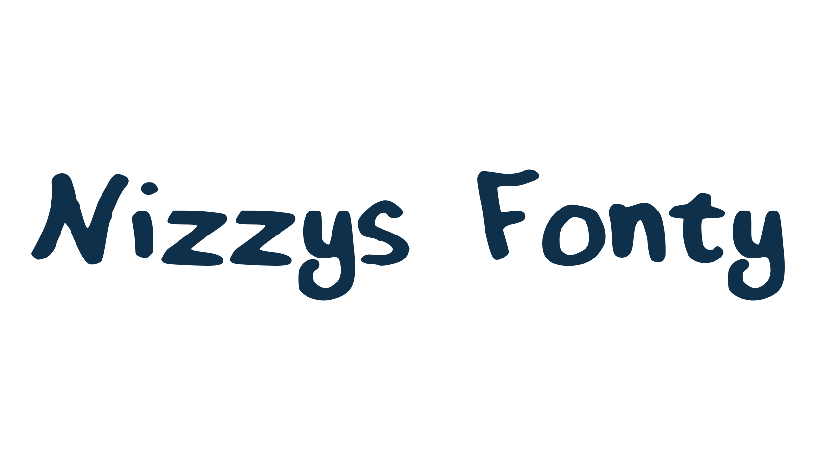 Nizzys Fonty, script handwritten fancy decorative calligraphy font preview